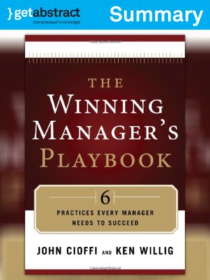 cover image of The Winning Manager's Playbook (Summary)